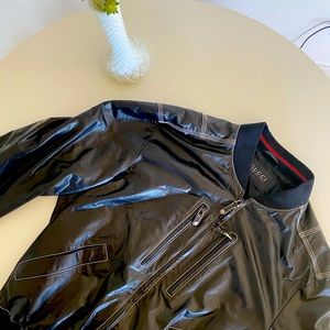 Gucci Leather Stitch Jacket